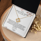 To My Mom Love Knot Necklace | On My Wedding Day | Personalized Gift from Daughter