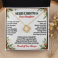 Love Knot Necklace for Daughter – Christmas Gift from Mom or Dad