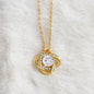To My Bonus Daughter Love Knot Necklace – Personalized Gift from Bonus Mom or Dad