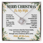 Love Knot Necklace for Wife – Christmas Gift from Husband