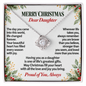 Love Knot Necklace for Daughter – Christmas Gift from Mom or Dad