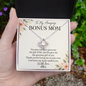 Bonus Mom Necklace – Love Knot Pendant, Personalized Stepmom Gift
