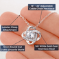 To My Mom Love Knot Necklace | On My Wedding Day | Personalized Gift from Daughter