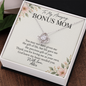 Bonus Mom Necklace – Love Knot Pendant, Personalized Stepmom Gift