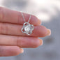 Bonus Mom Blessing Love Knot Necklace – Faith Gift from Bonus Son or Daughter