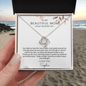 To My Mom Love Knot Necklace | On My Wedding Day | Personalized Gift from Daughter