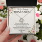 Bonus Mom Necklace – Love Knot Pendant, Personalized Stepmom Gift
