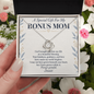 Bonus Mom Blessing Love Knot Necklace – Faith Gift from Bonus Son or Daughter