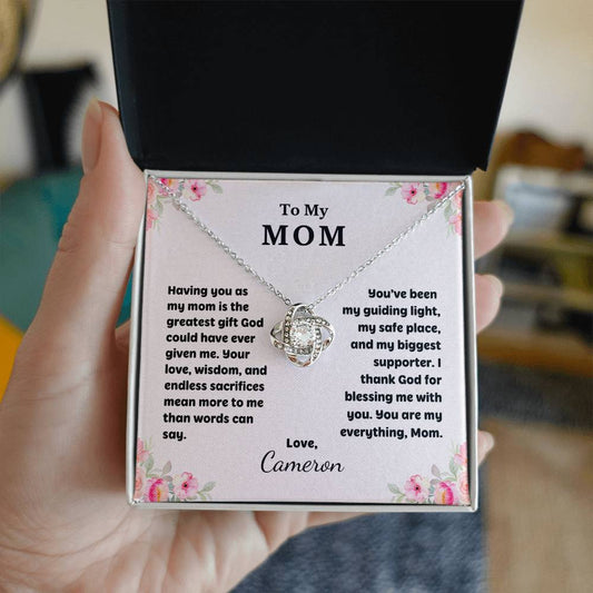 Mom love knot necklace — Christian gift for Mom | Nordenzi