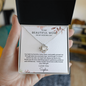 To My Mom Love Knot Necklace | On My Wedding Day | Personalized Gift from Daughter