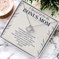 Bonus Mom Blessing Love Knot Necklace – Faith Gift from Bonus Son or Daughter