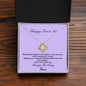 Love knot necklace in gold and silver — sweet 16 birthday gift for daughter | Nordenzi