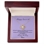 Love knot necklace in gold and silver — sweet 16 birthday gift for daughter | Nordenzi