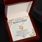 Bonus Mom Necklace – Love Knot Pendant, Personalized Stepmom Gift