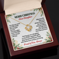 Love Knot Necklace for Daughter – Christmas Gift from Mom or Dad