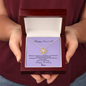 Love knot necklace in gold and silver — sweet 16 birthday gift for daughter | Nordenzi
