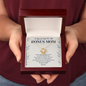Bonus Mom Blessing Love Knot Necklace – Faith Gift from Bonus Son or Daughter