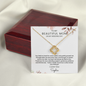 To My Mom Love Knot Necklace | On My Wedding Day | Personalized Gift from Daughter