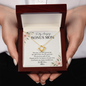 Bonus Mom Necklace – Love Knot Pendant, Personalized Stepmom Gift