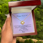 Love knot necklace in gold and silver — sweet 16 birthday gift for daughter | Nordenzi