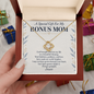 Bonus Mom Blessing Love Knot Necklace – Faith Gift from Bonus Son or Daughter