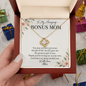 Bonus Mom Necklace – Love Knot Pendant, Personalized Stepmom Gift