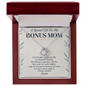 Bonus Mom Blessing Love Knot Necklace – Faith Gift from Bonus Son or Daughter
