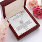 To My Mom Love Knot Necklace | On My Wedding Day | Personalized Gift from Daughter