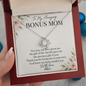 Bonus Mom Necklace – Love Knot Pendant, Personalized Stepmom Gift