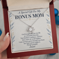 Bonus Mom Blessing Love Knot Necklace – Faith Gift from Bonus Son or Daughter