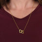 Interlocking hearts necklace — personalized Christian gift | The Faith World