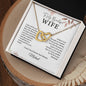 Interlocking hearts necklace — personalized Christian gift | The Faith World