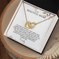 To My Mom Interlocking Hearts Necklace | Personalized  Gift from Daughter or Son