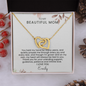 To My Mom Interlocking Hearts Necklace | Personalized  Gift from Daughter or Son
