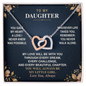 Interlocking Hearts Necklace – Heart Shaped Gift for Daughter