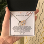 To My Mom Interlocking Hearts Necklace | Personalized  Gift from Daughter or Son