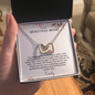 To My Mom Interlocking Hearts Necklace | Personalized  Gift from Daughter or Son