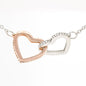 Interlocking hearts necklace — personalized Christian gift | The Faith World