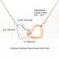 To My Mom Interlocking Hearts Necklace | Personalized  Gift from Daughter or Son
