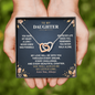 Interlocking Hearts Necklace – Heart Shaped Gift for Daughter