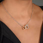 Interlocking hearts necklace — personalized Christian gift | The Faith World