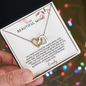 To My Mom Interlocking Hearts Necklace | Personalized  Gift from Daughter or Son