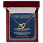 Interlocking Hearts Necklace for Daughter – Christmas Gift from Mom