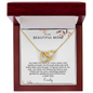 To My Mom Interlocking Hearts Necklace | Personalized  Gift from Daughter or Son