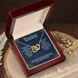 Interlocking Hearts Necklace for Daughter – Christmas Gift from Mom