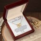 To My Mom Interlocking Hearts Necklace | Personalized  Gift from Daughter or Son