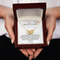 To My Mom Interlocking Hearts Necklace | Personalized  Gift from Daughter or Son