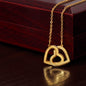 Interlocking hearts necklace — personalized Christian gift | The Faith World