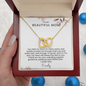 To My Mom Interlocking Hearts Necklace | Personalized  Gift from Daughter or Son