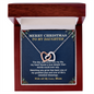 Interlocking Hearts Necklace for Daughter – Christmas Gift from Mom